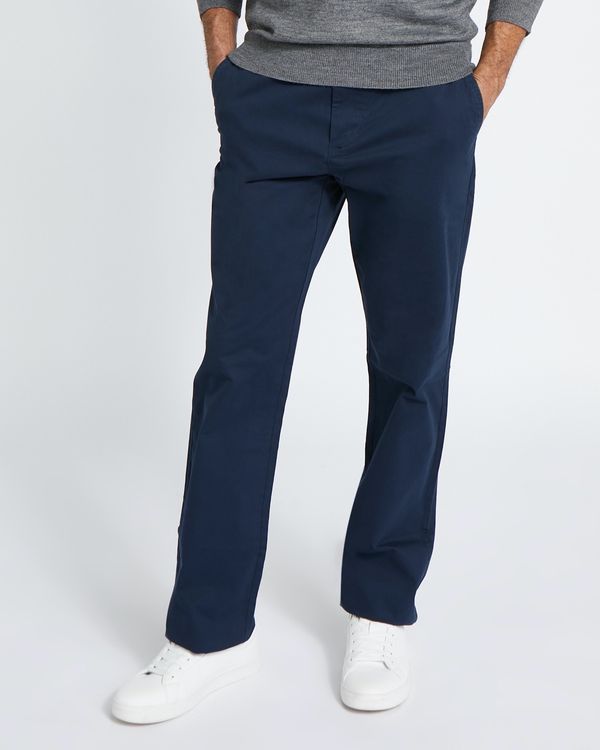 Dunnes Stores | Navy Regular Fit Stretch Chinos