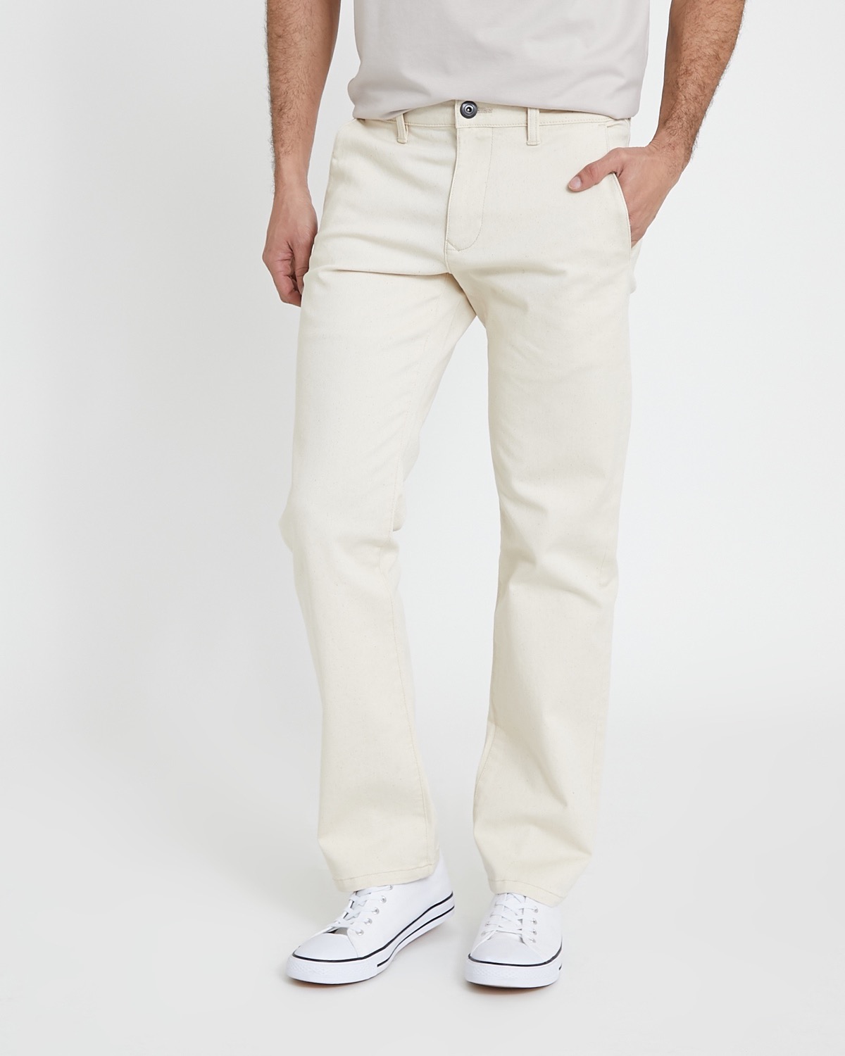Dunnes Stores | Stone Five Pocket Stretch Twill Trousers