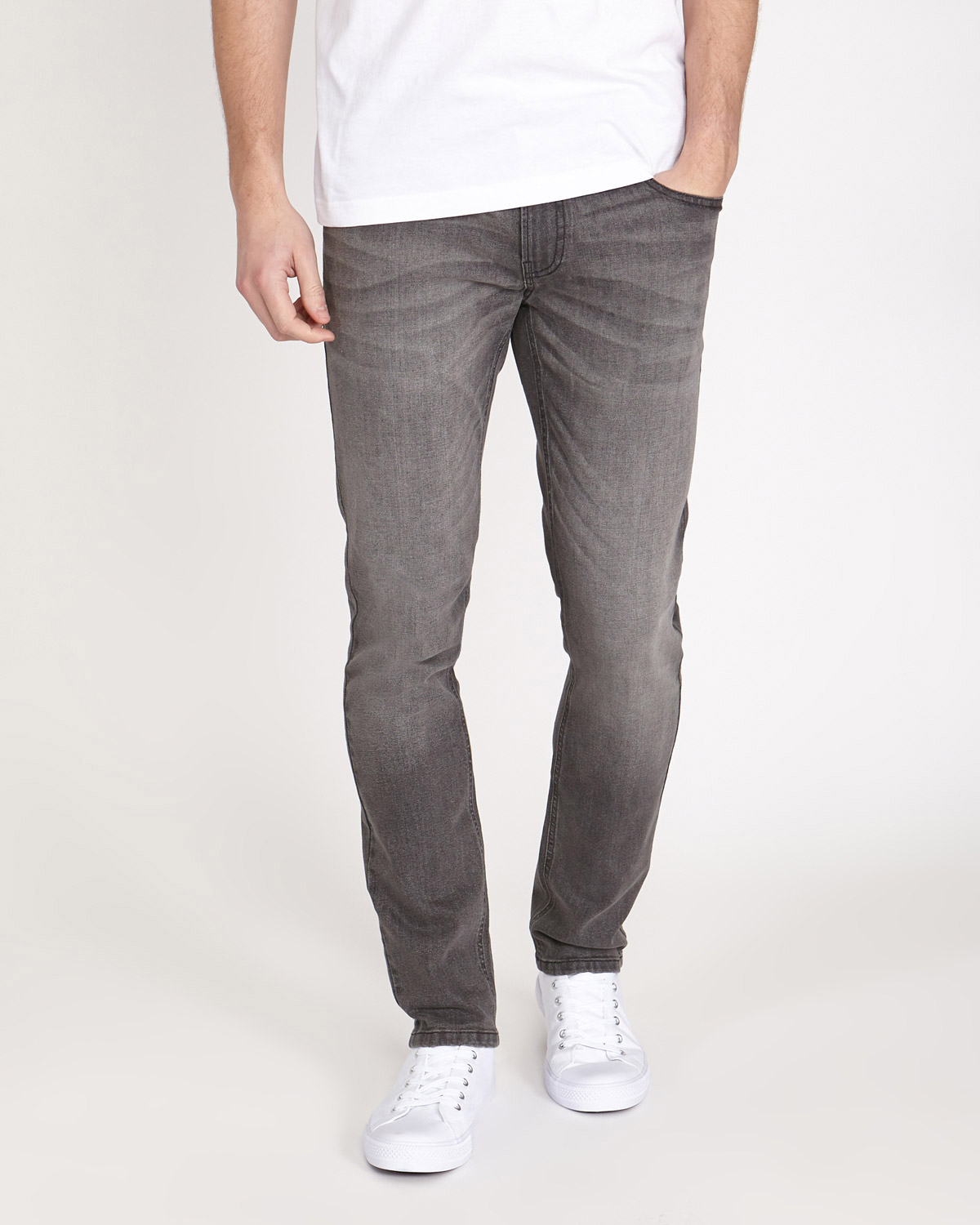 Dunnes Stores | Grey Slim Fit Stretch Denim Jeans