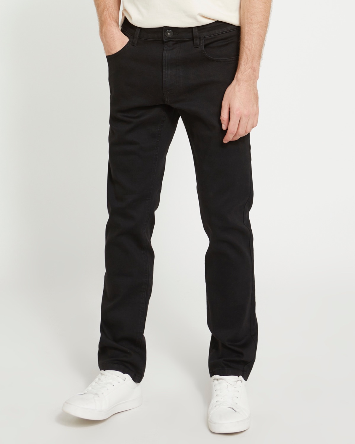 Dunnes Stores  Black Ultra Stretch Straight Fit Jeans