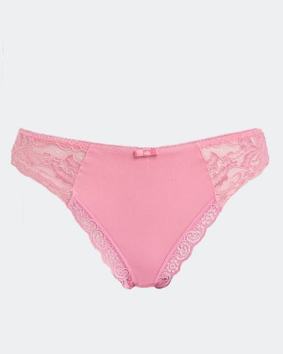 Side Lace Thong - Pack Of 3 thumbnail