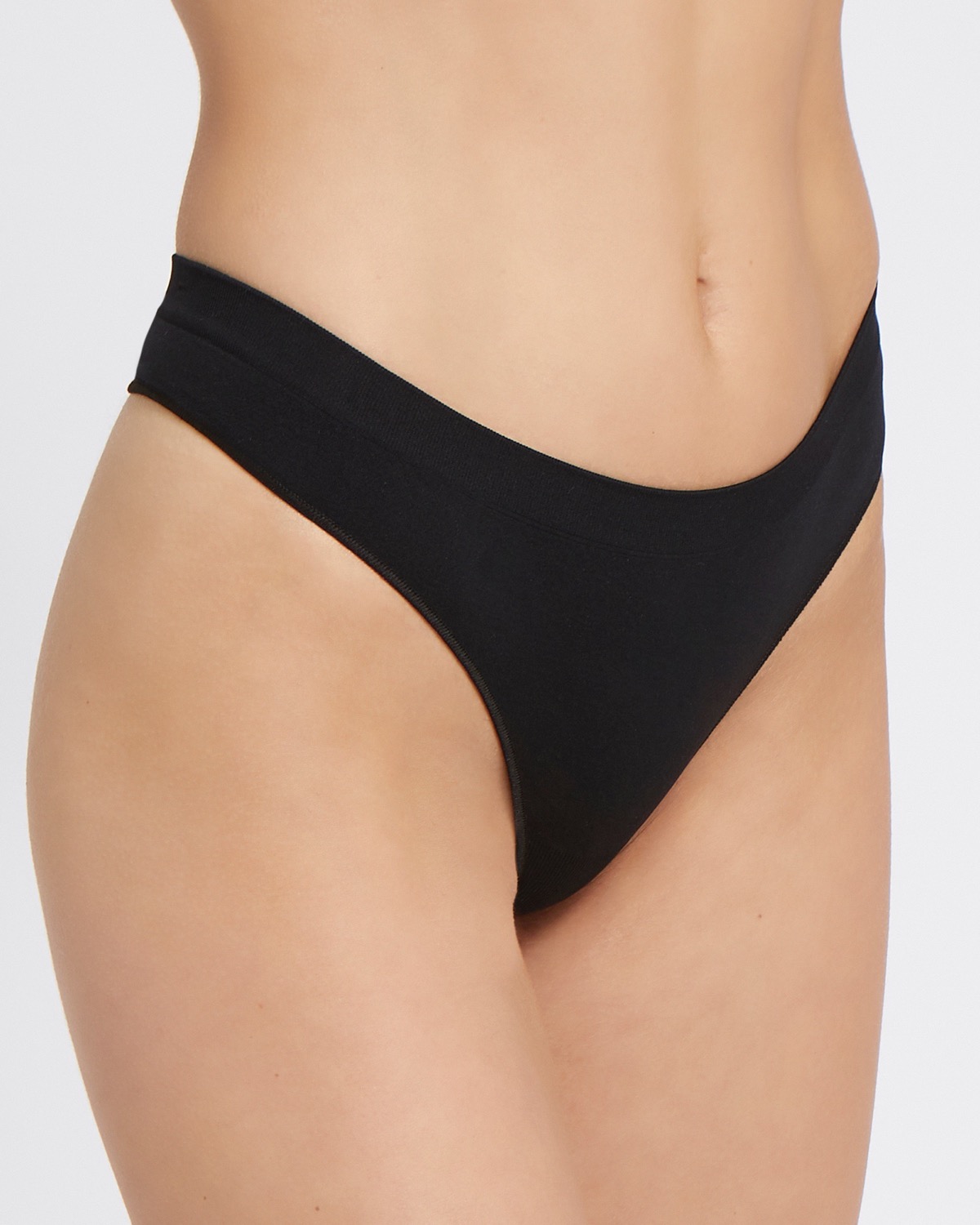 Dunnes Stores  Black Seamfree Thongs - Pack Of 3