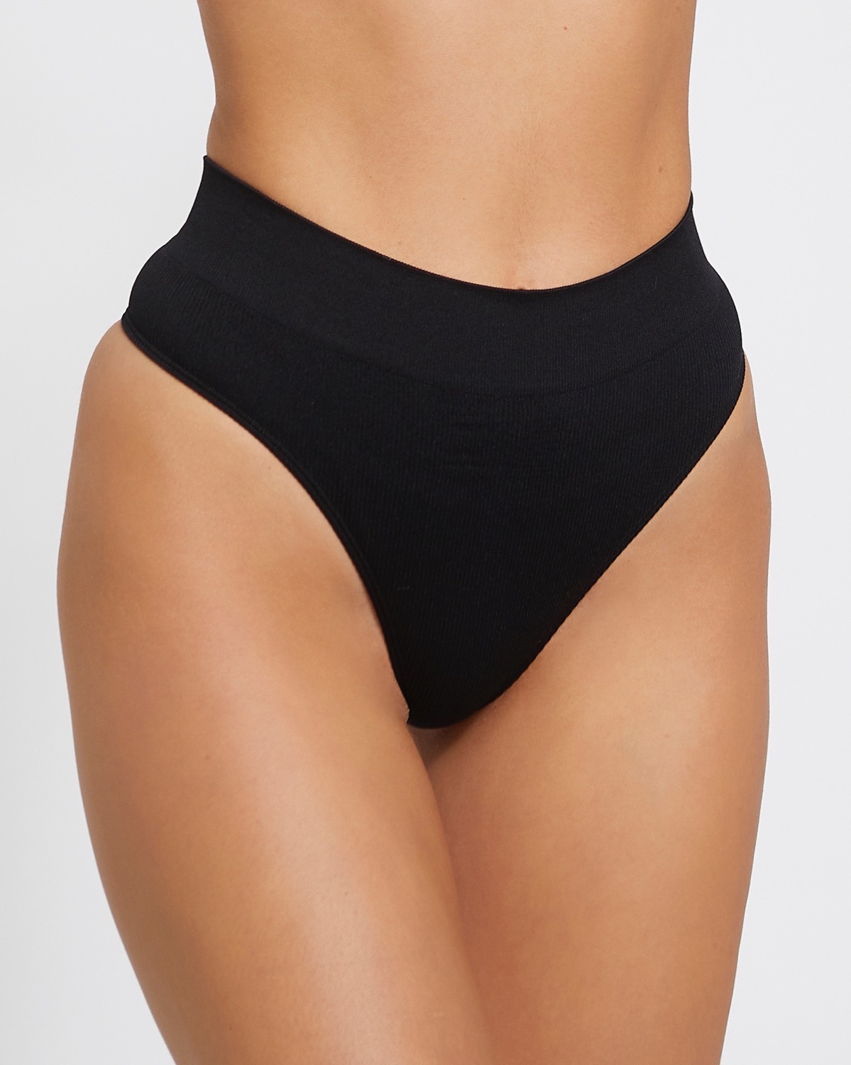 Dunnes Stores  Black-nude Seamless High Waist Thong - Pack Of 3