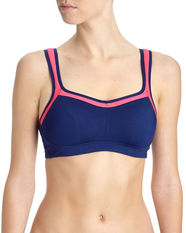 Dunnes Impact Non Wired Sports Bra Size 36 C High Impact BMWT Blue