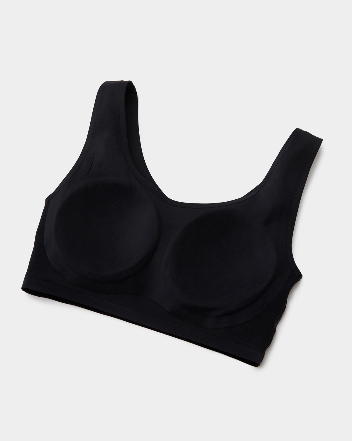Dunnes Stores  Black Seamless Non Wired Crop Top