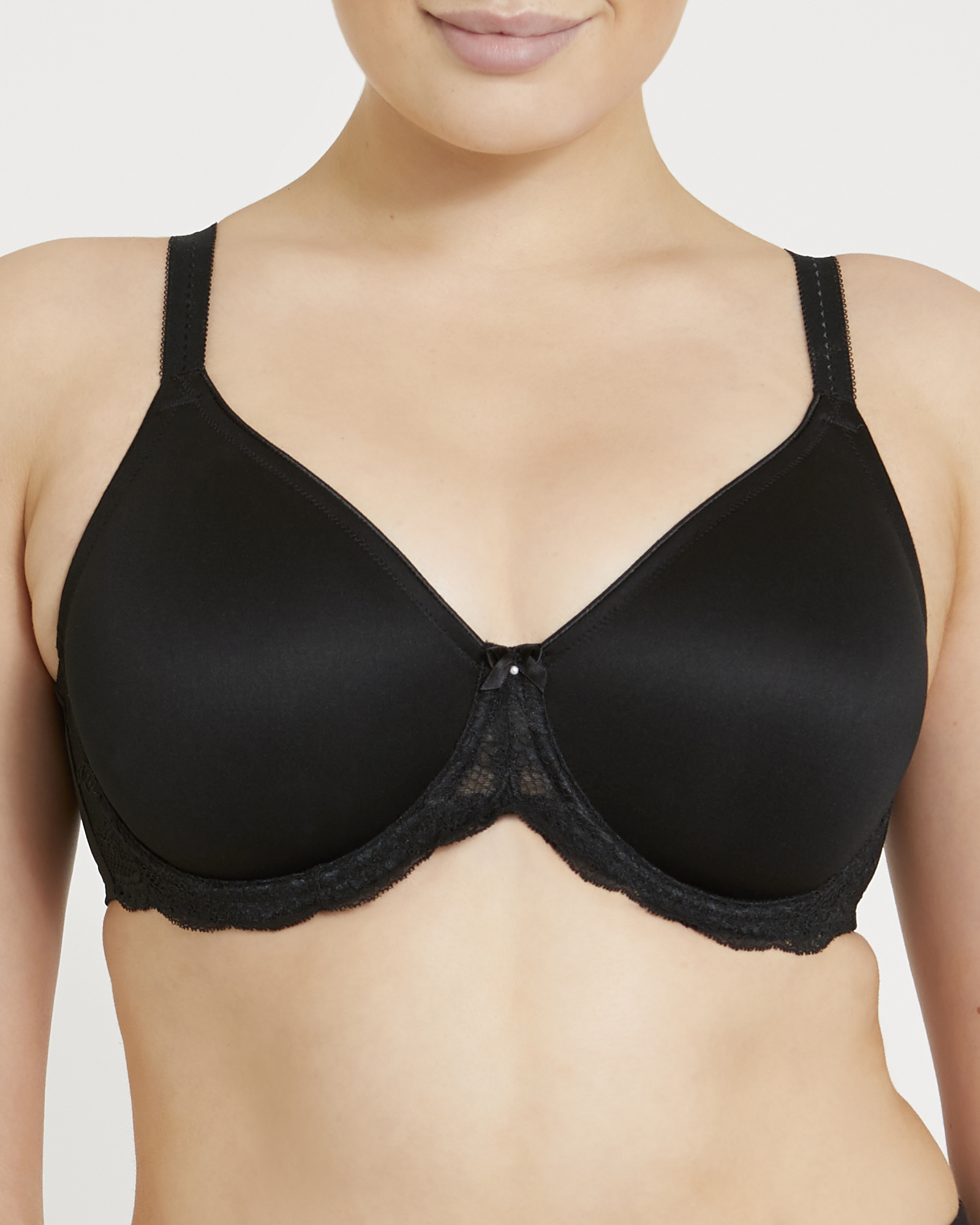Dunnes Stores  Black Smoothing Non-Wired T-Shirt Bra