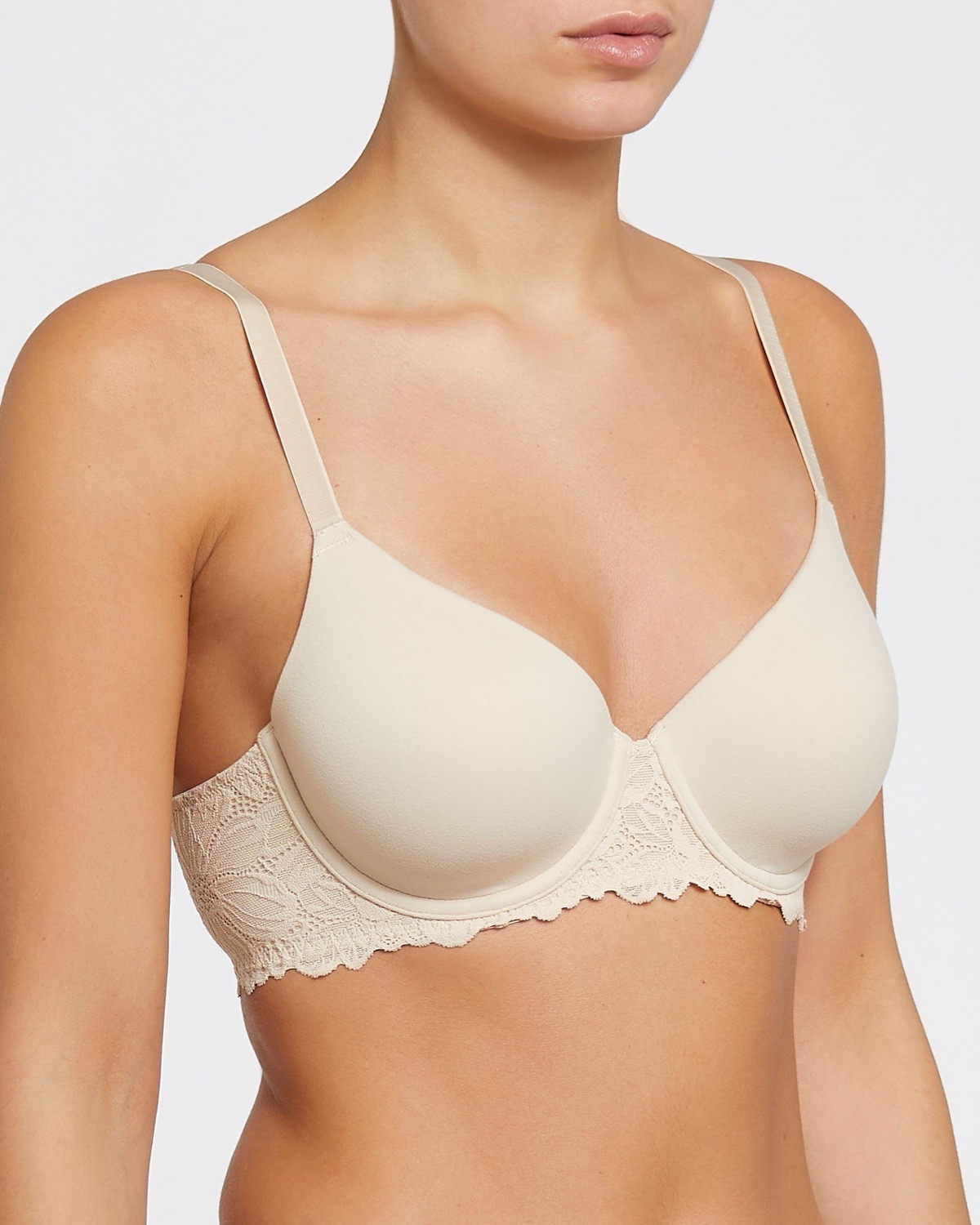 Dunnes Stores  White Smoothing Non-Padded Underwired T-shirt Bra