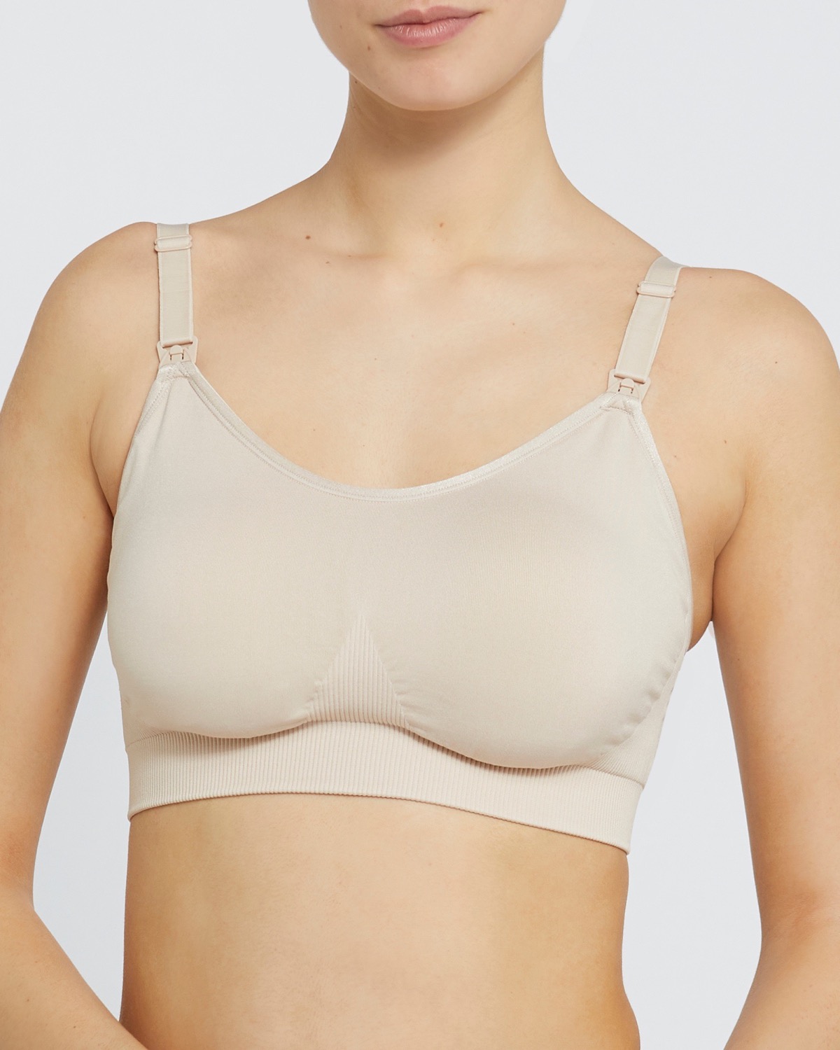Dunnes Stores  Black-nude Seamfree Non-Wired Nursing Bra (Pack Of 2)