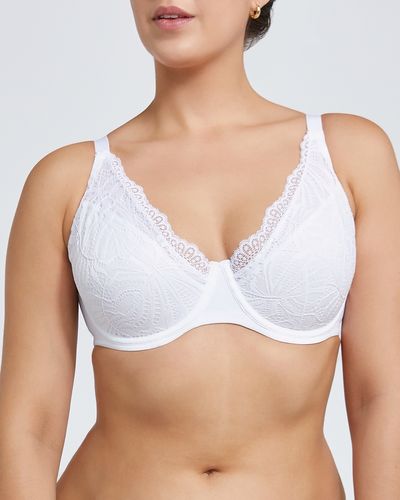 D+ Lace Non-Padded Bra
