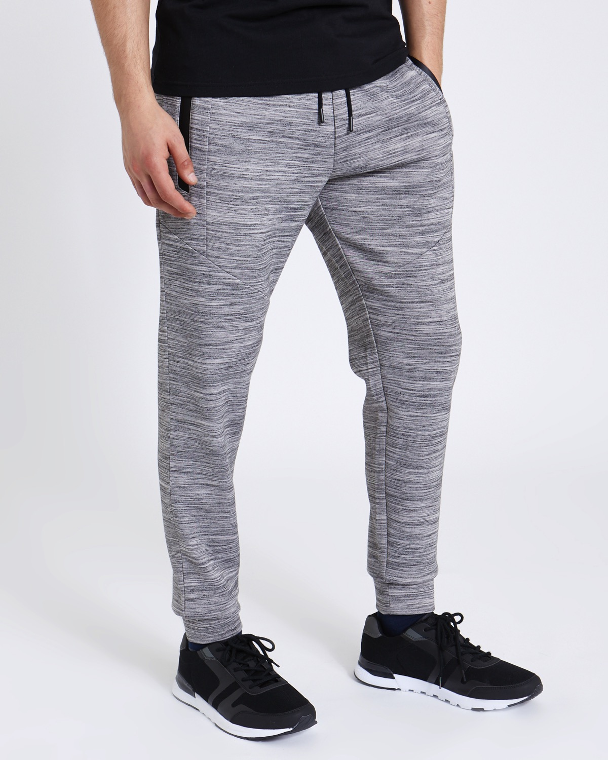 Dunnes Stores | Grey-marl Sports Joggers