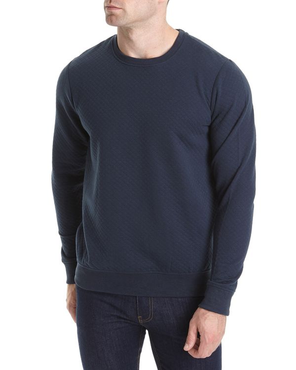 Slim Fit Quilted Crew-Neck