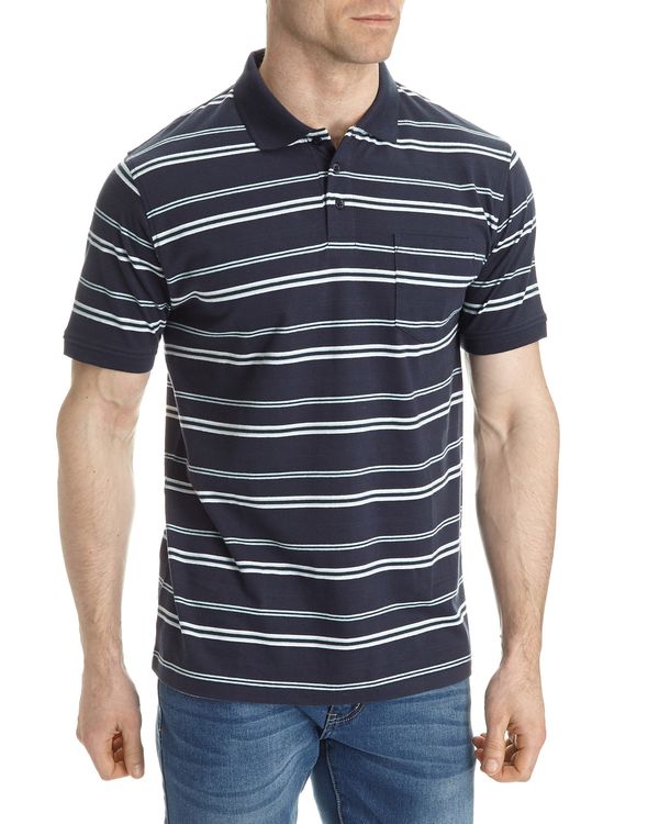 Regular Fit Stripe Peached Polo Shirt