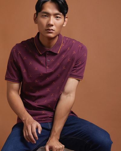 Regular Fit Printed Polo