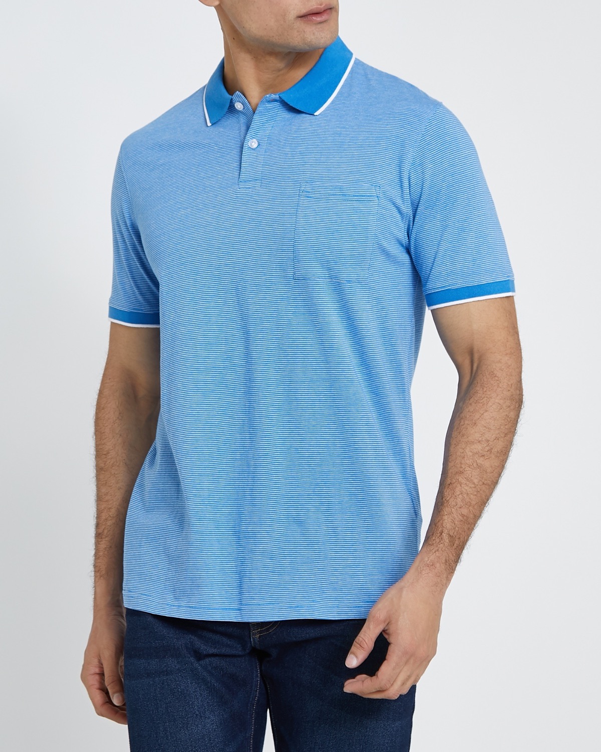 Dunnes Stores | Blue-stripe Regular Fit Striped Polo