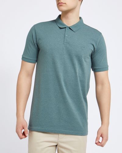 Slim Fit Textured Polo Shirt