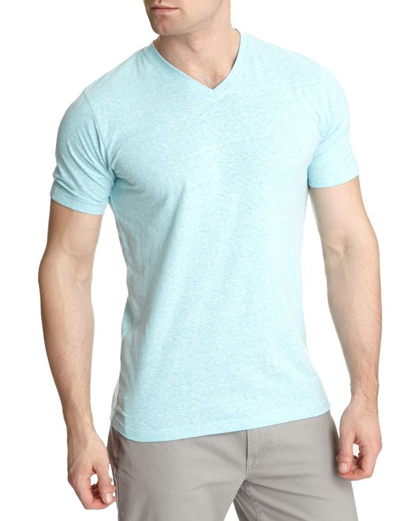 Slim Fit V-Neck Snow Marl T-Shirt