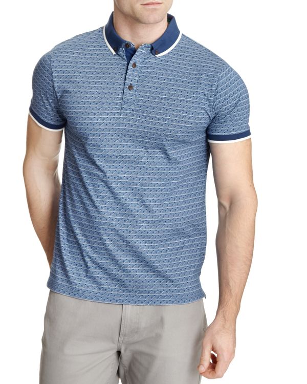 Tailored Fit Smart All-Over Print Polo