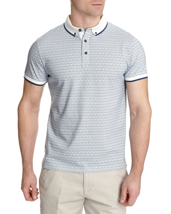 Tailored Fit Smart All-Over Print Polo