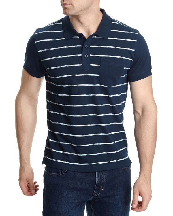 Tailored Fit Space Dye Stripe Polo