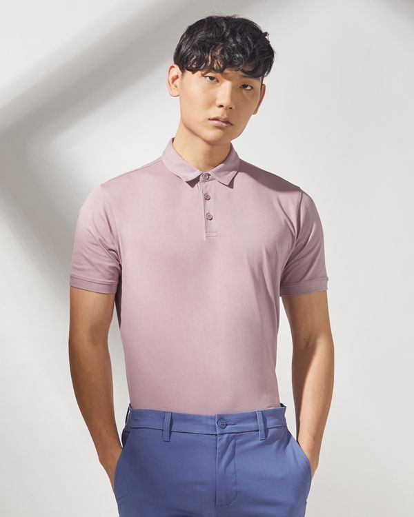 Slim Fit Solid Colour Polo Shirt