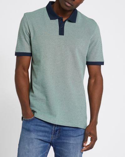 Dunnes Stores | Green Regular Fit Birdseye Polo Shirt