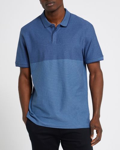 Regular Fit Birdseye Stripe Polo Shirt
