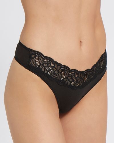 Lace Top Thongs - Pack Of 5