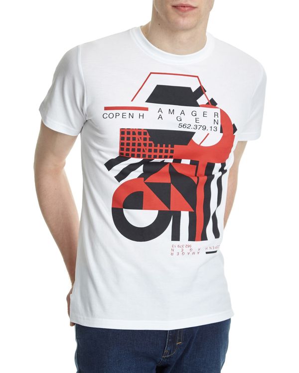 Slim Fit Transistor Print T-Shirt