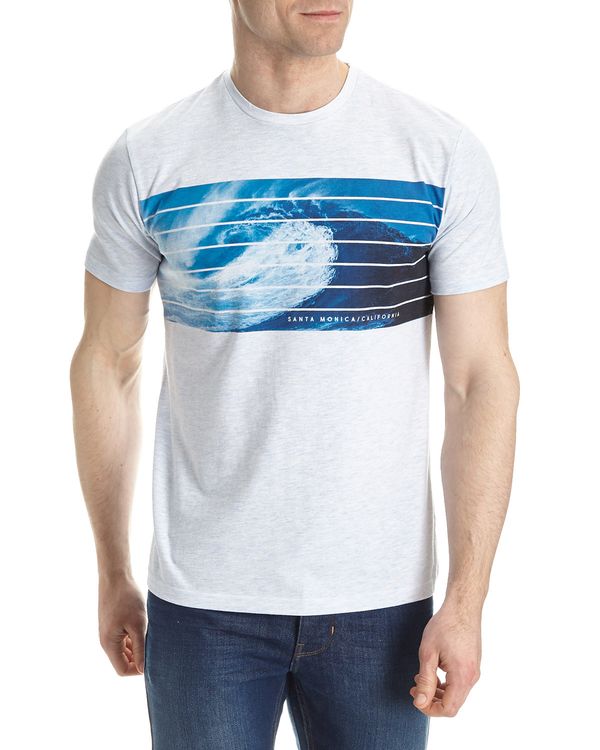 Regualr Fit Wave Print T-Shirt