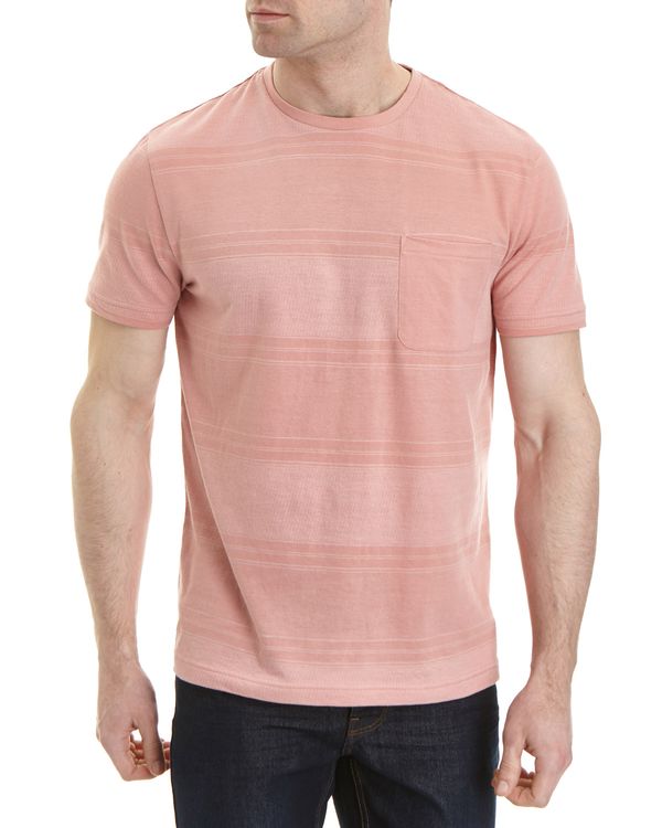 Regular Fit Texture Stripe T-Shirt