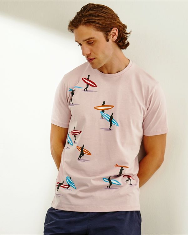Regular Fit Surf Print T-Shirt