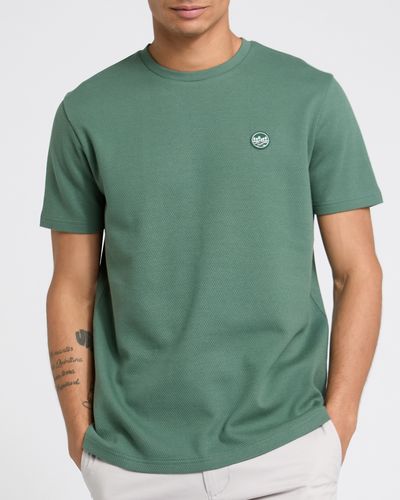 Regular Fit Textured Cotton T-Shirt
