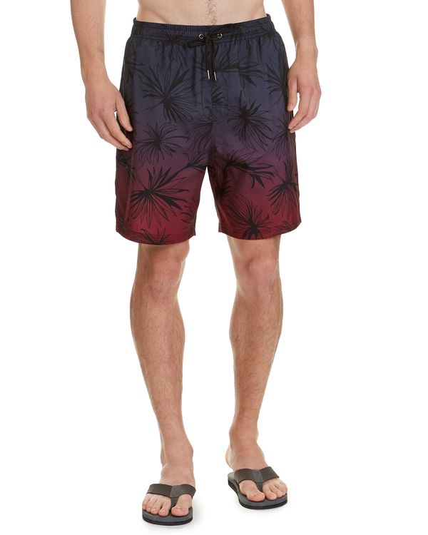 Regular Fit Ombre Print Swim Shorts