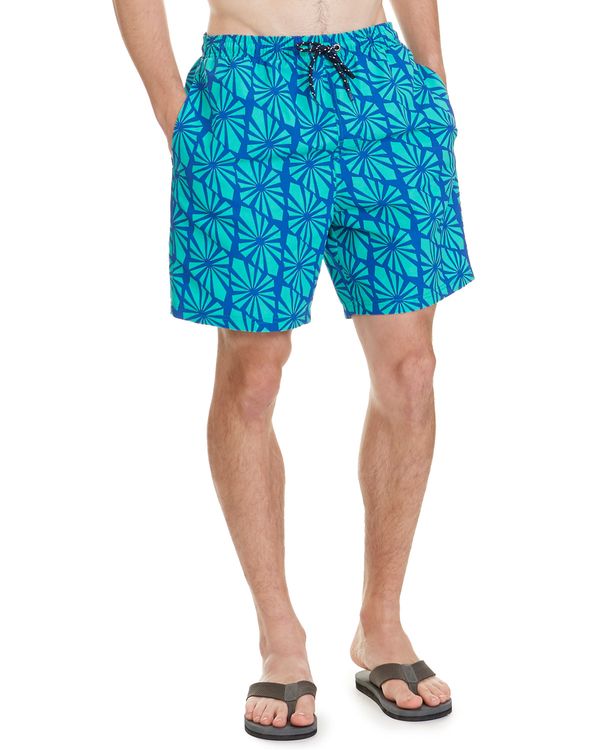 Regular Fit Printed Swim Shorts