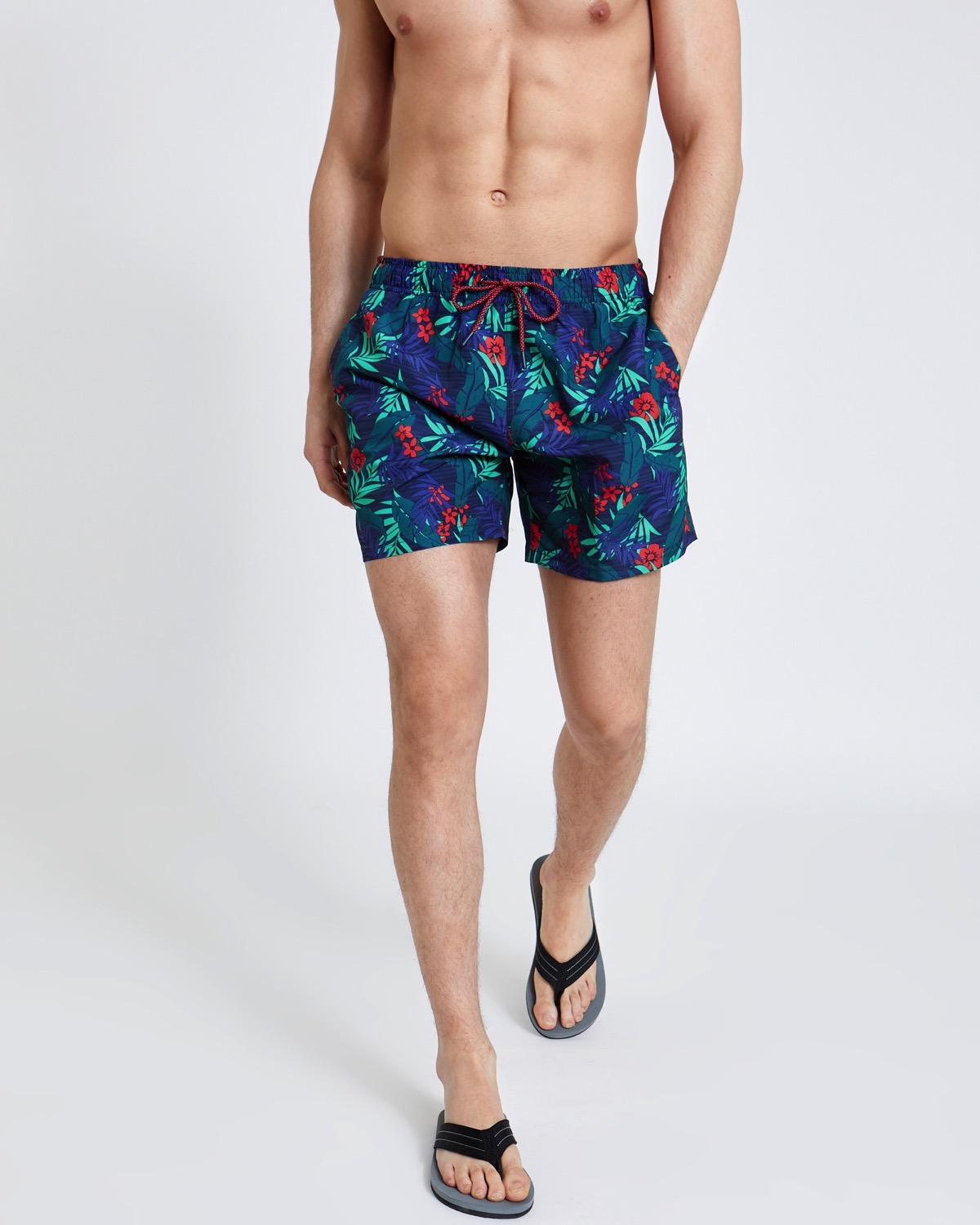 Dunnes Stores | Navy Floral Print Swim Shorts