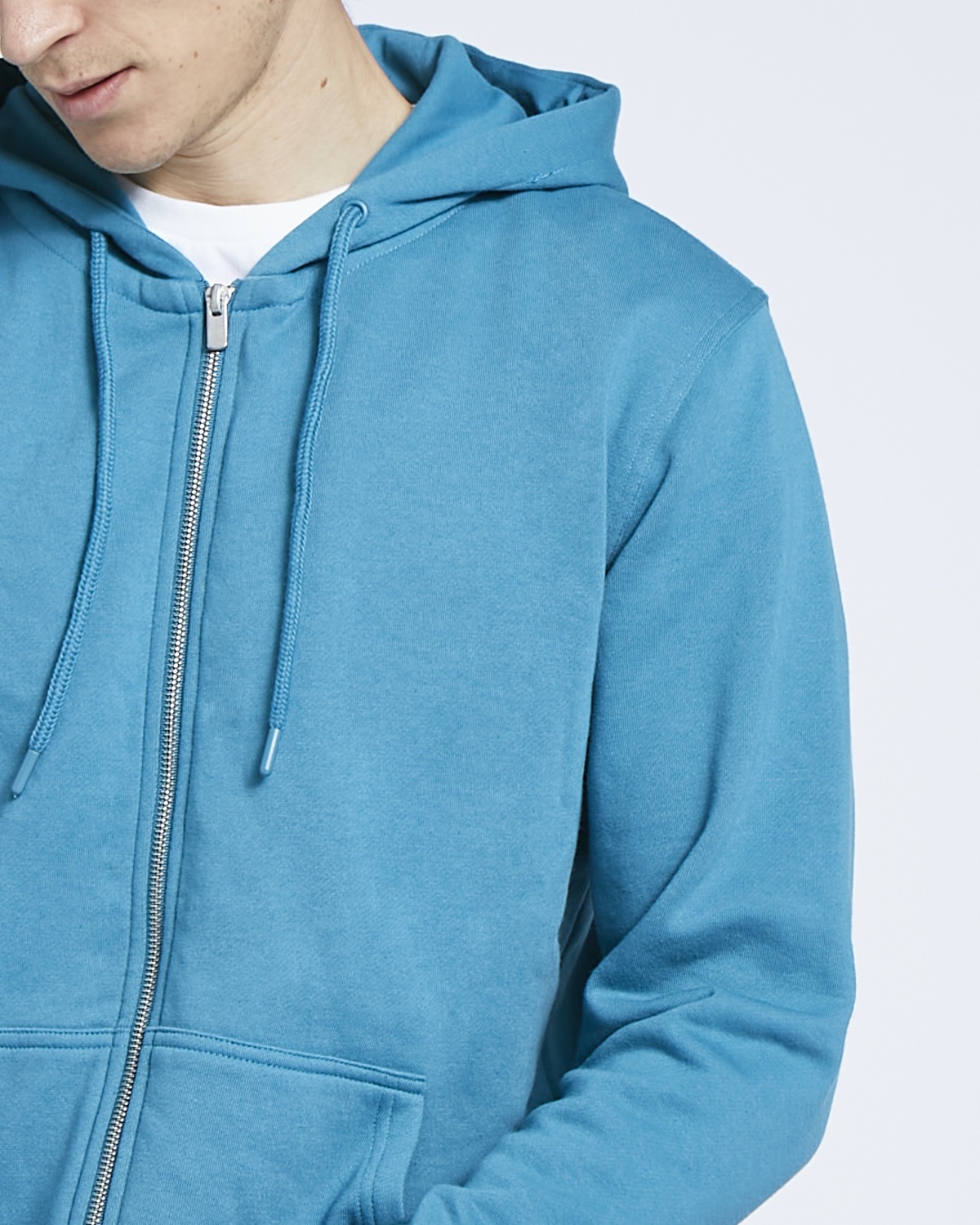 Dunnes Stores  Char-marl Regular Fit Zip-Through Hoodie