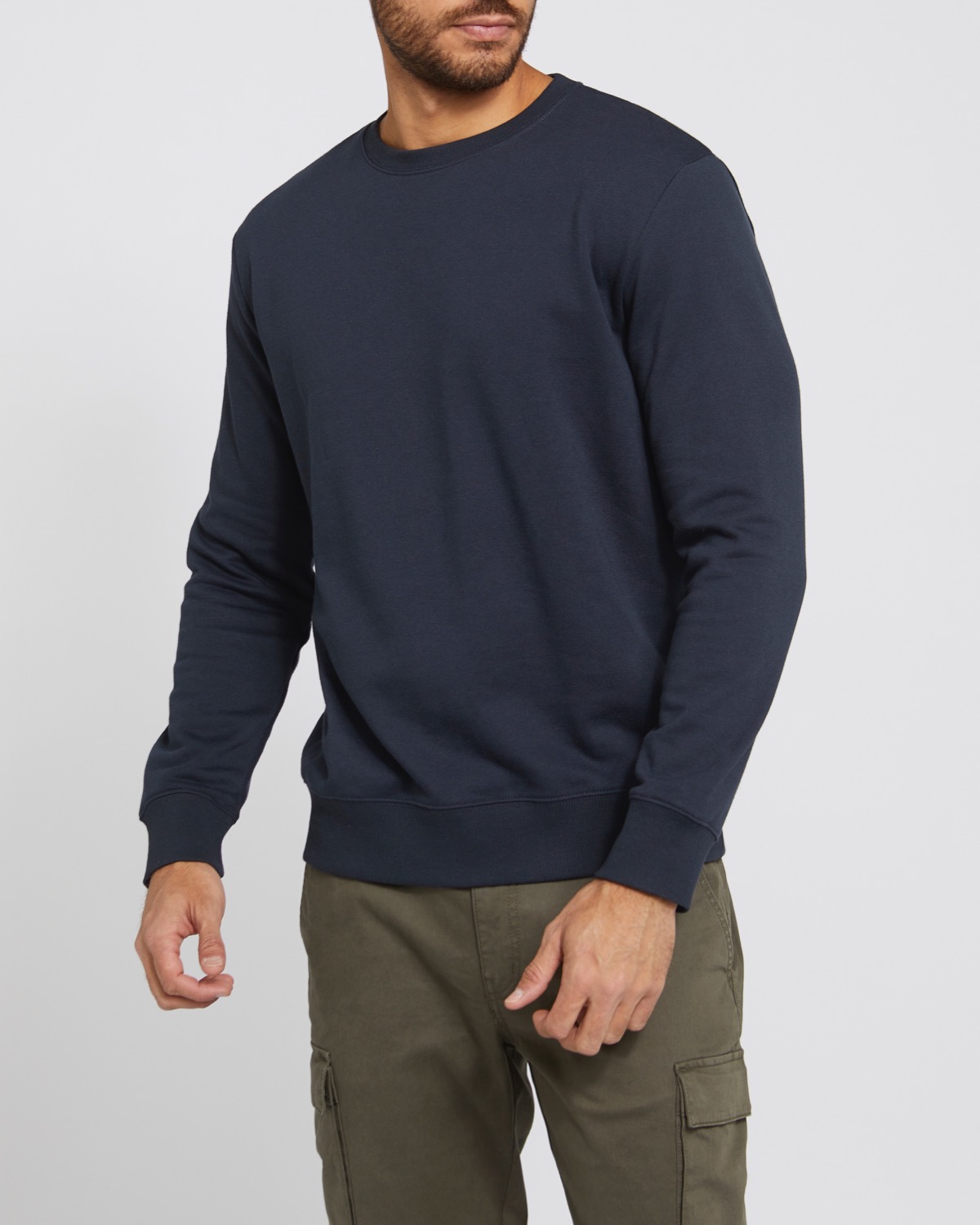 Dunnes Stores | Navy Regular Fit Crew Neck Sweatshirt
