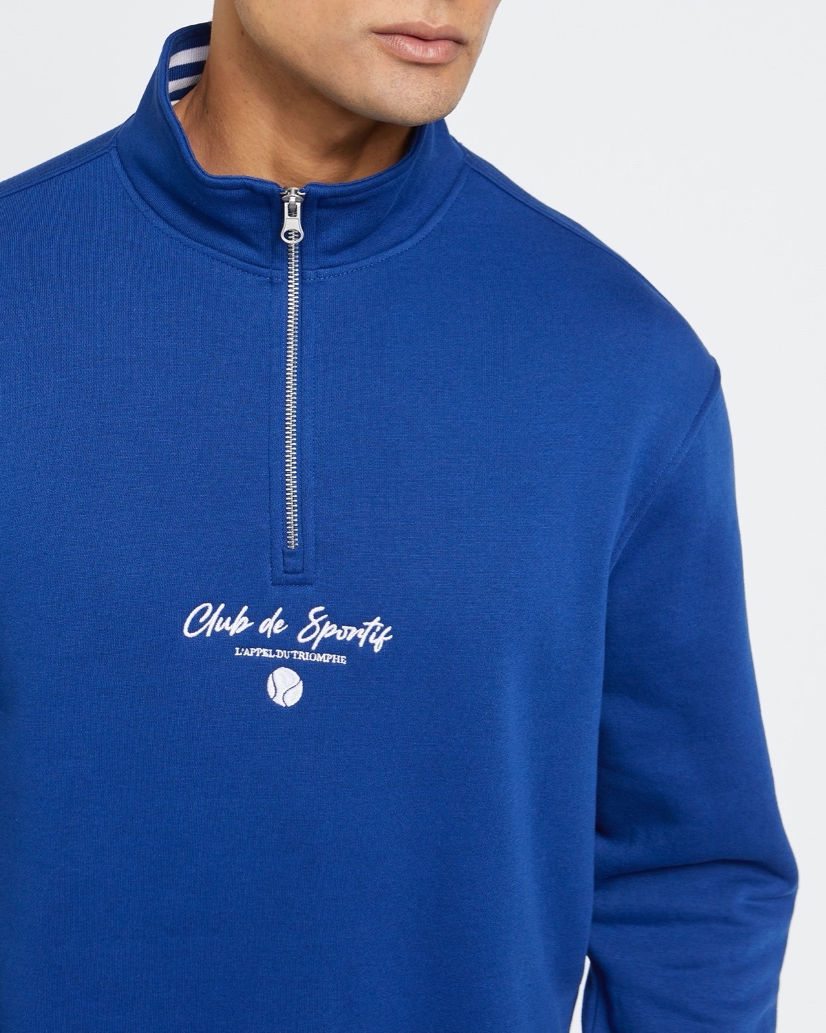 Dunnes Stores  Royal-blue Half Zip Sports Fleece