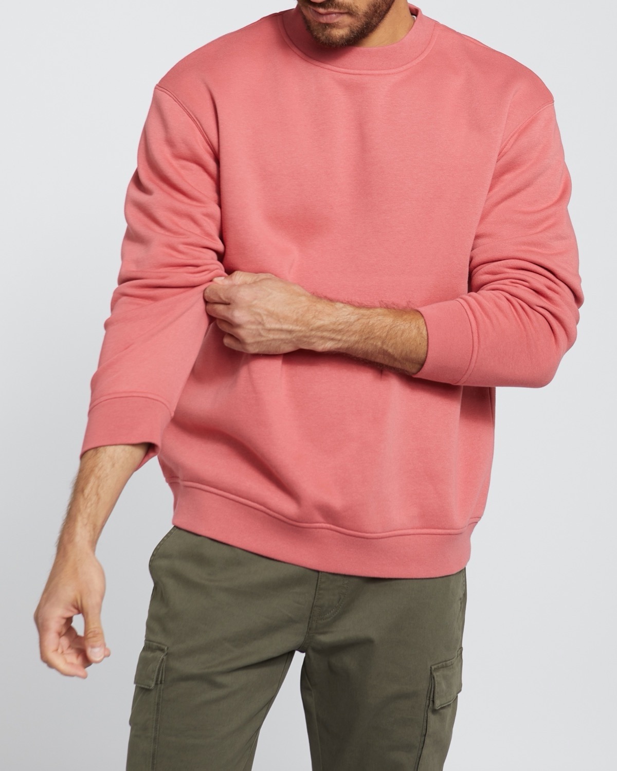 Sweatshirt Relaxed Fit - Light pink - Men