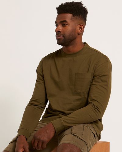 Cotton Long-Sleeved Pocket T-Shirt thumbnail