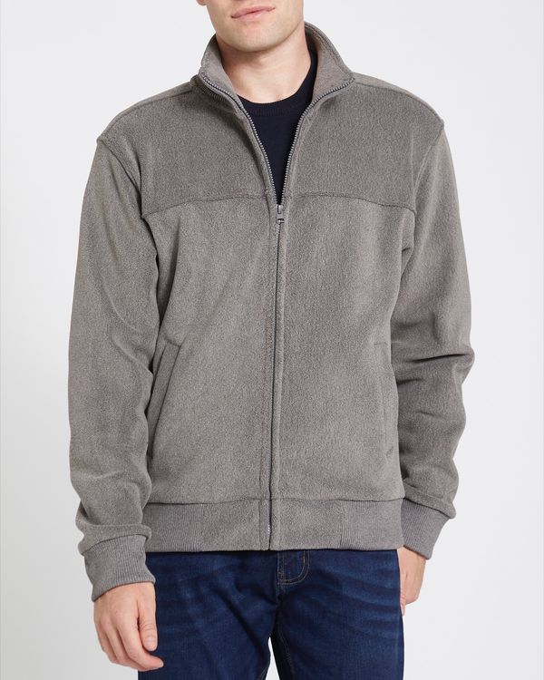 Dunnes Stores | Charcoal Regular Fit Sherpa Fleece Jacket