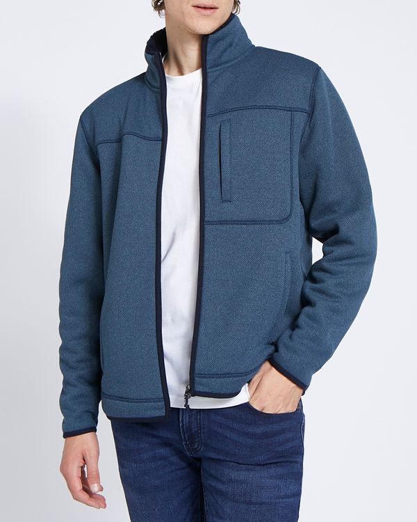 Textured Bonded Fleece Jacket