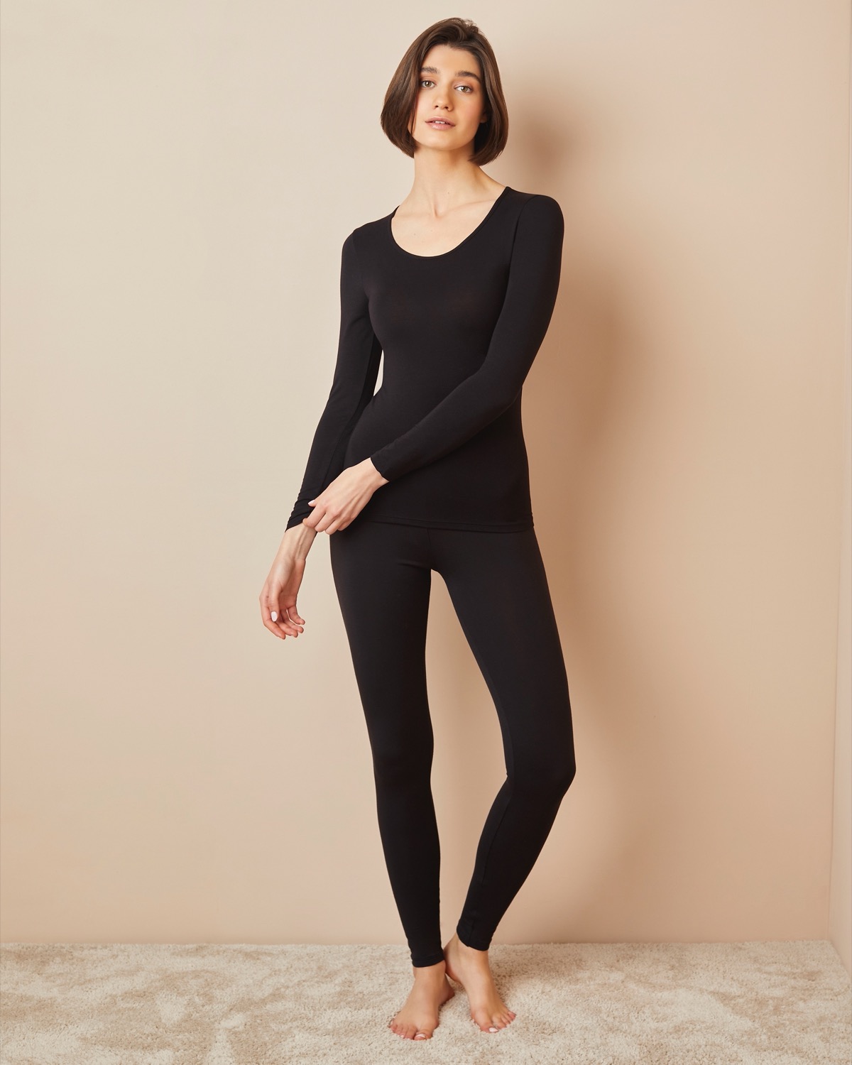 Women's Cotton Long Sleeve Thermal Underwear - China Thermal
