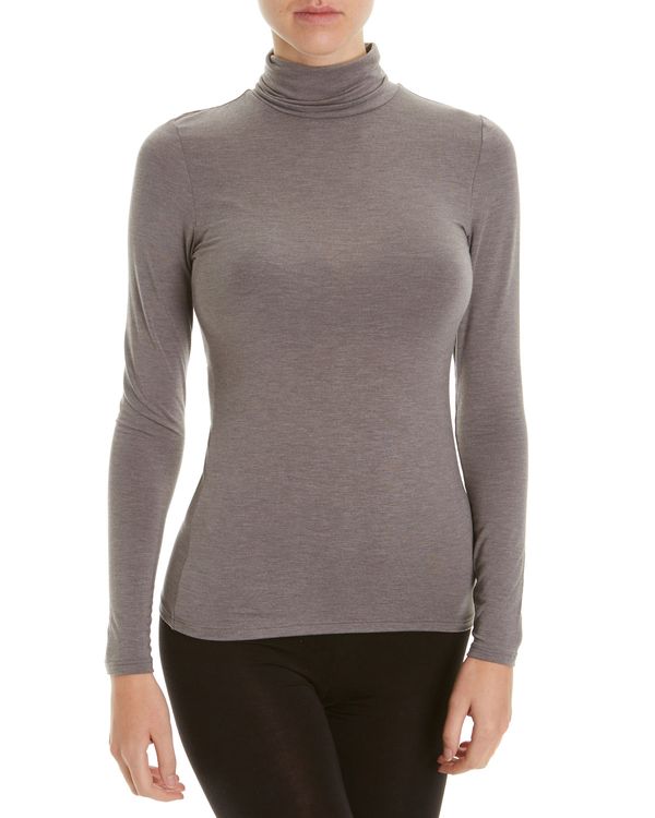 Thermal Heat Activate Long Sleeved Polo Neck Top