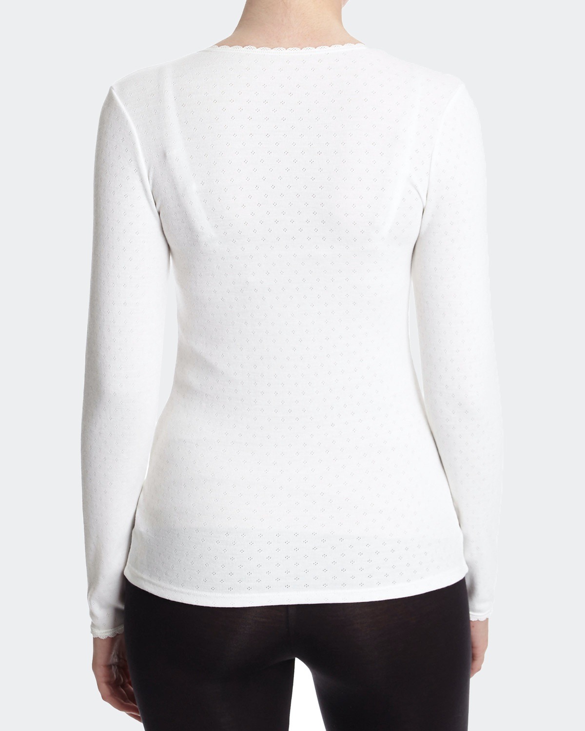 Dunnes Stores  Ivory Thermal Long-Sleeved Top