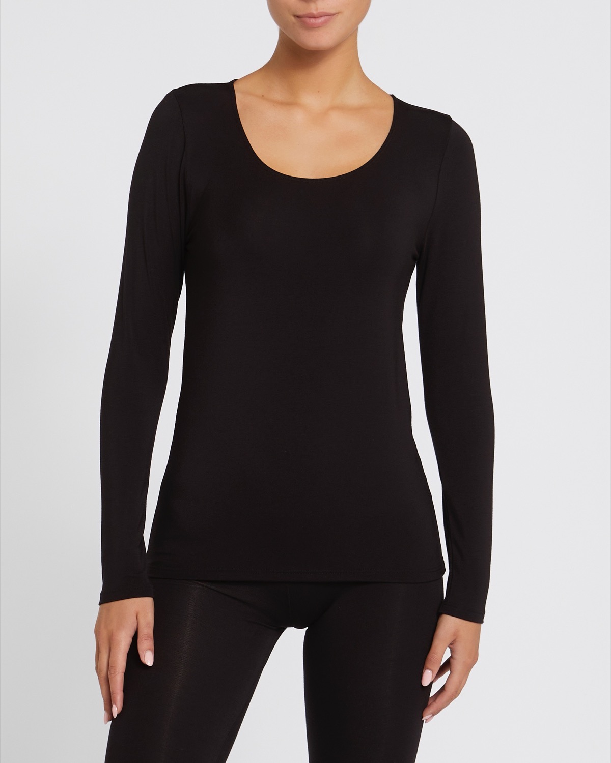 Dunnes Stores  Black Thermal Heat Activate Long Sleeved Top