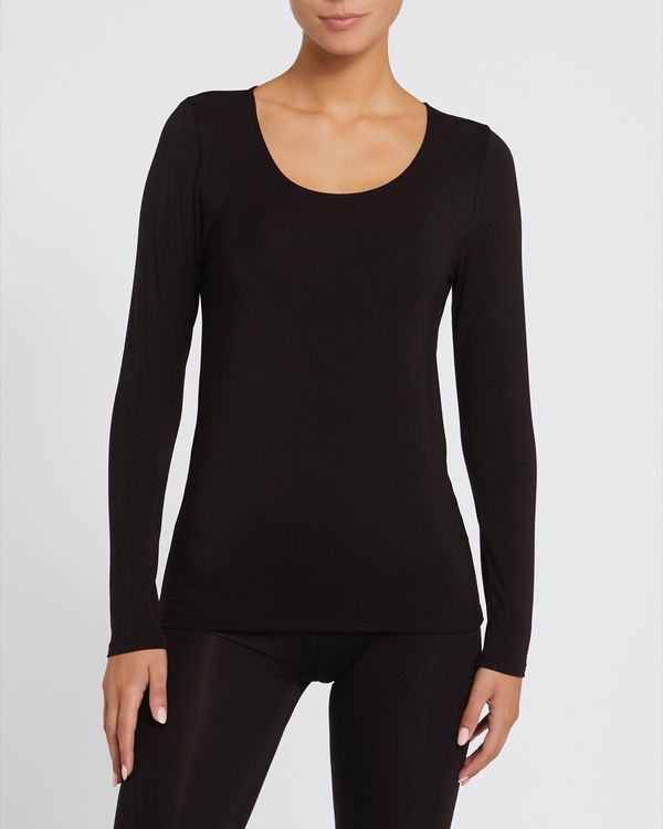Dunnes Stores | Black Thermal Heat Activate Extra Warmth Top