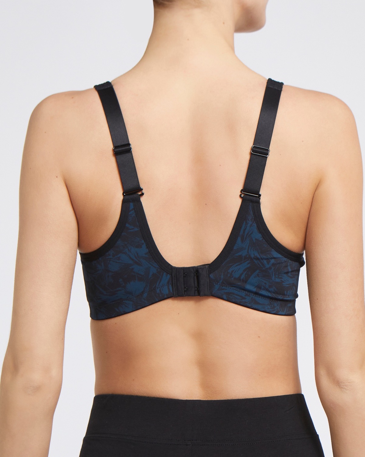 Dunnes Stores  Navy-print High Impact Underwired Sports Bra