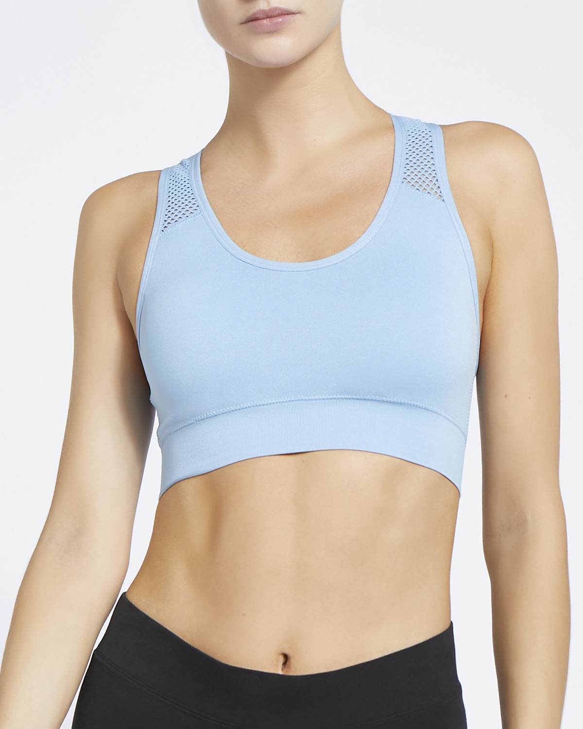 Dunnes Stores  Turquoise Non Wired Seamfree Sports Bra