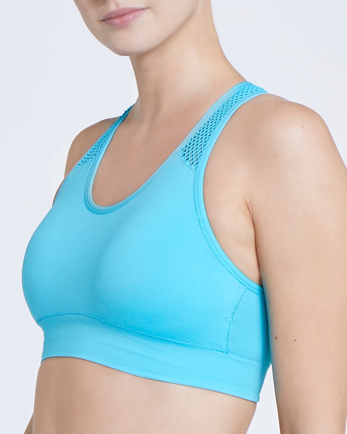Dunnes Stores  Turquoise Non Wired Seamfree Sports Bra